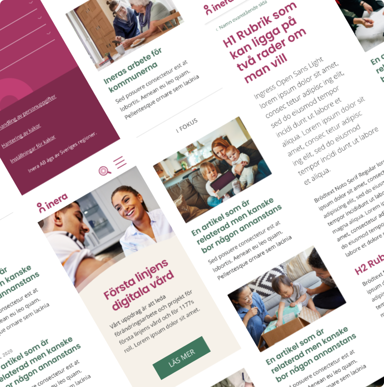 Inera design system UI screenshot